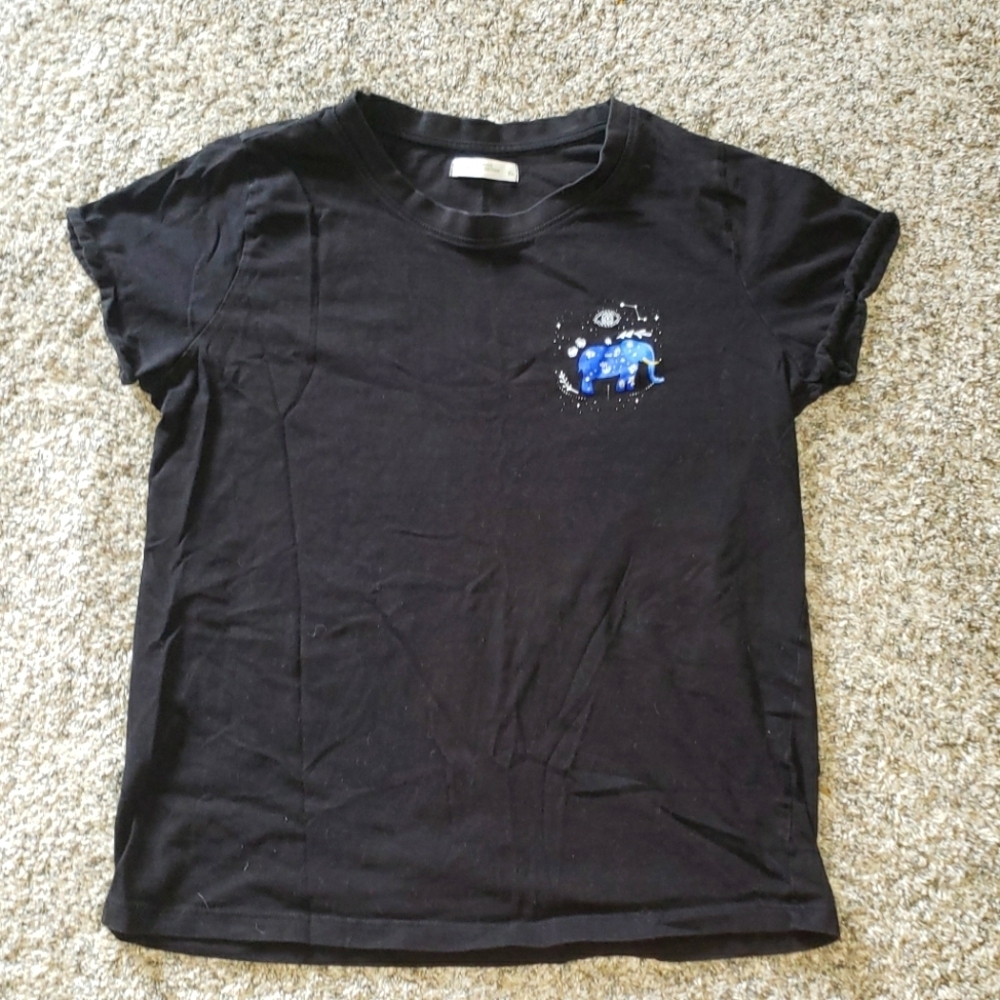 Reserved| Organic Cotton Short Rolled-up Sleeve Tee